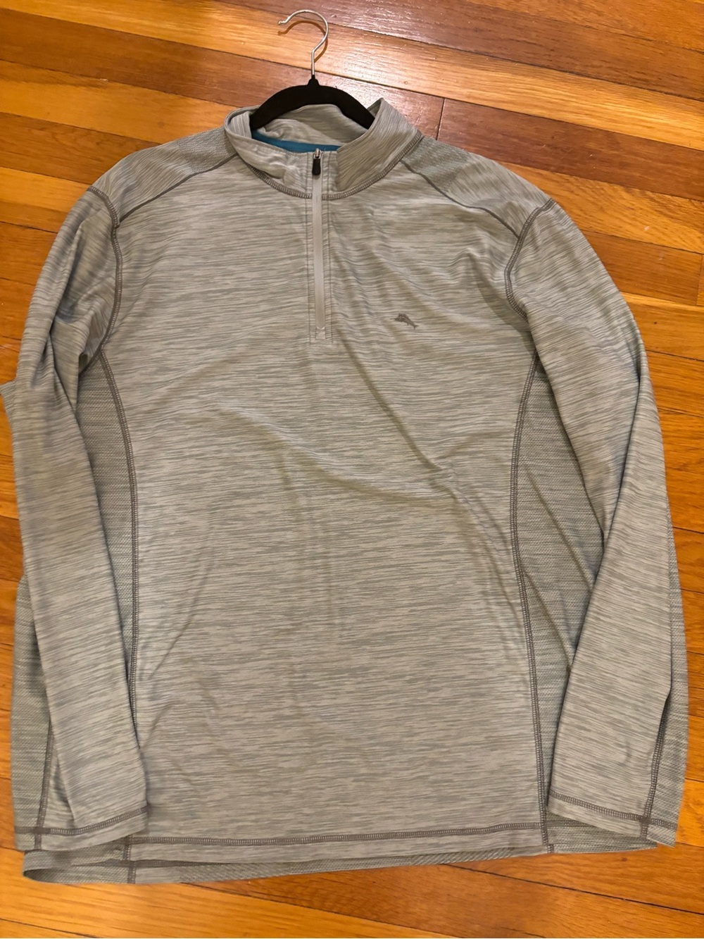 Tommy Bahama Heathered Gray Performance Quarter-Zip Pullover